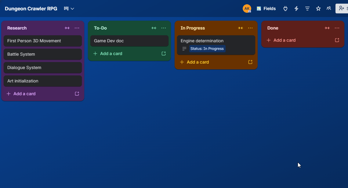 Trello image of engine determination being "in progress."